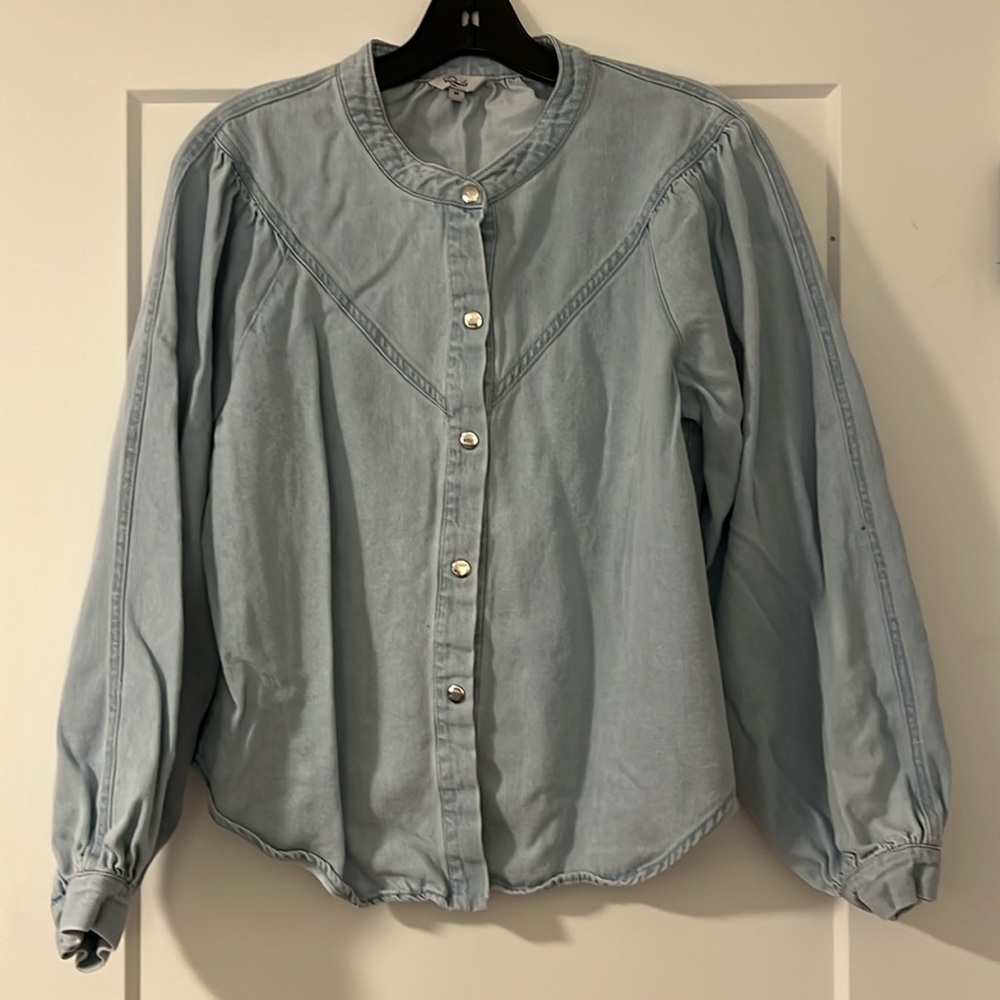 Rails snap button denim shirt